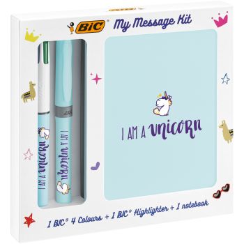 BIC Schreibset My Message 997978 Unicorn 3 Stück ass.