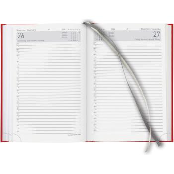 BIELLA Geschäftsagenda Executive 2024 06510450024U rot, 1T/S, 14,5x20,5cm