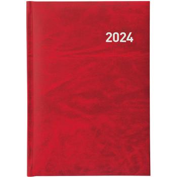 BIELLA Geschäftsagenda Executive 2024 06510450024U rot, 1T/S, 14,5x20,5cm