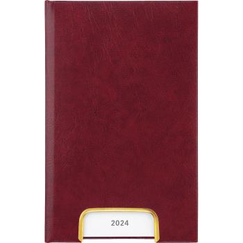 BIELLA Geschäftsagenda Disponent 2024 07401470024U weinrot, 1T/S, 10,1x16cm