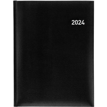 BIELLA Geschäftsagenda Orario 2024 09301020024U schwarz, 1W/2S, 17,8x23,5cm