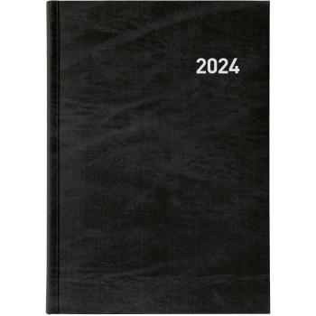 BIELLA Geschäftsagenda Registra 2024 09501020024U schwarz, 1T/S, 14,5x20,5cm