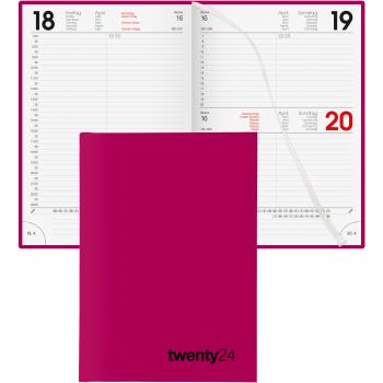 BIELLA Geschäftsagenda Colorful 2024 09701400024U pink, 1T/S, 14,5x20,5cm