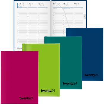 BIELLA Geschäftsagenda Colorful 72024 09707050024U blau, 1W/2S, 14,5x20,5cm