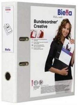 BIELLA Bundesordner Creative 7cm 10342701U weiss, mit Sichttasche A4