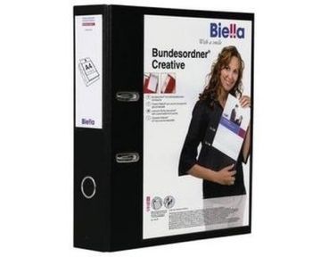 BIELLA Bundesordner Creative 7cm 10342702U schwarz, mit Sichttasche A4