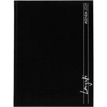 BIELLA Geschäftsagenda Longatti 2024 12725020024U schwarz, 1W/2S, 18x24,5cm