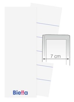 BIELLA Rückenschild Ordner 7cm 19016700U 25 Stück 51x145mm