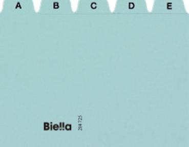 BIELLA Leitkarten A5 21452505U blau A-Z