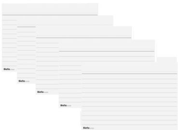 BIELLA Karteikarten liniert A7 23073000U weiss, 105x74mm 100 Stk.