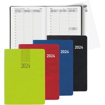 BIELLA Taschenagenda Rex 2024 25301050024U blau, 1W/2S, 10,1x14,2cm