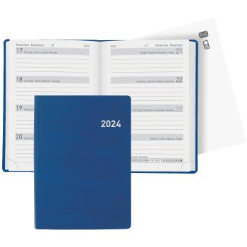 BIELLA Taschenagenda Memento 2024 25401050024U blau, 3½T/S, 10,1x14,2cm