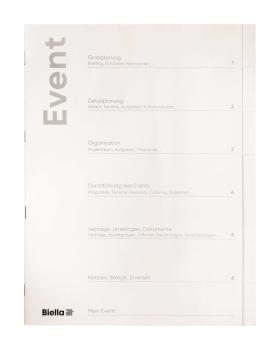 BIELLA Eventmappe Expert A4 331030690U weiss, 240g, 6-teilig