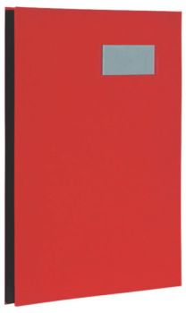 BIELLA Unterschriftenmappe A4 34141045U rot, Register 1-10 240x340mm