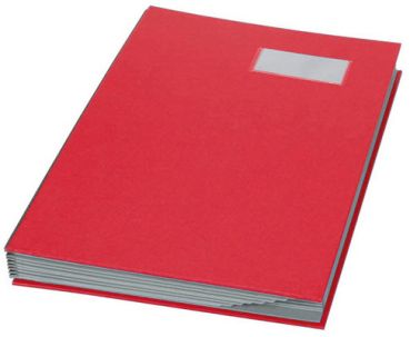 BIELLA Unterschriftenmappe A4 34141045U rot, Register 1-10 240x340mm