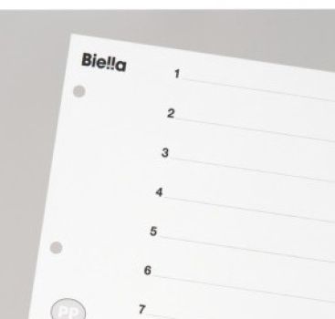 BIELLA Register PP grau A4 47141500U 1-15