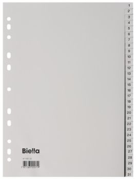 BIELLA Register PP grau A4 47143100U 1-31