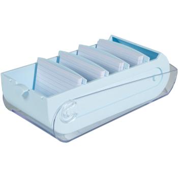 BIELLA Karteikartenbox Bunny Box A8 5336223D pastellblau/tr. 195x100x63mm