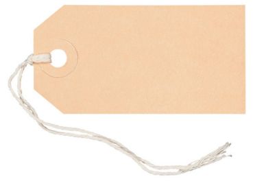 BIELLA Anhänge-Etiketten 40x80mm 56108000U braun 50 Stück