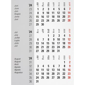 BIELLA Pultkalender Desktop Frame2024 83501020024U Ersatz, 3M/S, 18x11cm