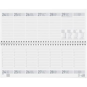 BIELLA Pultkalender Seplana Wire-2024 87371000024U blau, 1W/2S, 29,8x11,7cm