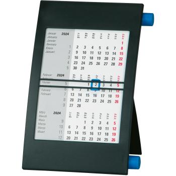 BIELLA Pultkalender Desktop Frame2024 88070503U schwarz, 3M/S, 18x11cm