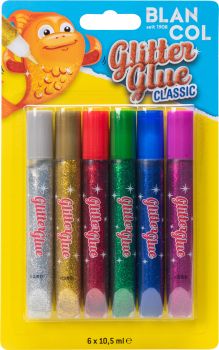 BLANCOL Glitter Glue Pen CLASSIC 32401 6x10.5ml