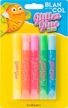 BLANCOL Glitter Glue Pen NEON 32402 5x10,5ml