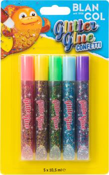 BLANCOL Glitter Glue Pen CONFETTI 32403 5x10,5ml