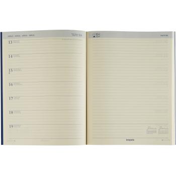 BREPOLS Agenda Weekly Dubletta 2025 17554550260 1W/1S grau ML 12x22cm