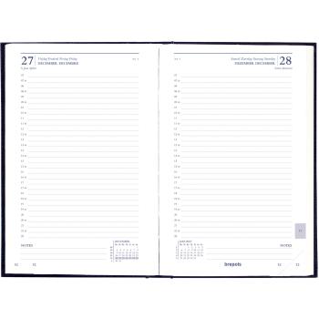 BREPOLS Agenda Saturnus Basic 2024 26.3.0007 1T/1S, schwarz 13.5 x 20.8cm