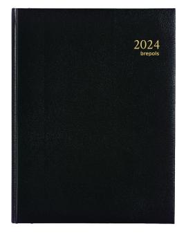 BREPOLS Agenda Ambassador Lima 2024 26.3.0047 schwarz, 1T/S, 17x22cm