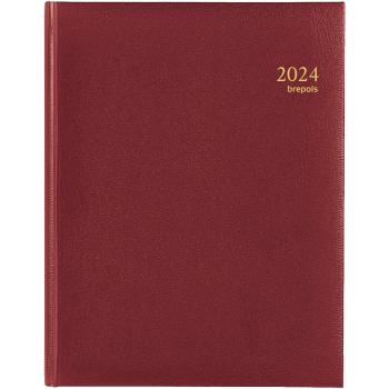 BREPOLS Agenda Timing Lima Kul. 2024 26.3.0055 bordeaux, 1W/2S, 17x22cm