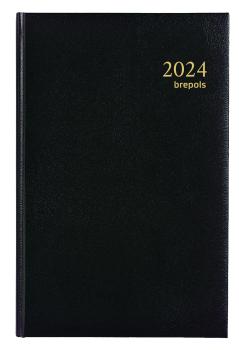 BREPOLS Agenda Saturnus 231 Lima 2024 26.3.0092 schwarz, 1W/2S, 13.5x21cm