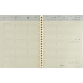 BREPOLS Agenda Concorde Ersatz 2024 26.3.0108 chamois, 1W/2S, 21x27cm