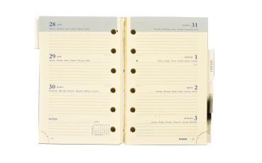 BREPOLS Agenda Brefax 27 open-ring2024 26.3.0111 1W/2S, 8x12x5cm