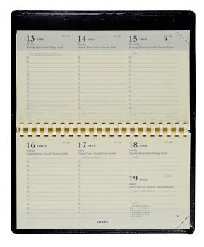 BREPOLS Agenda Omniplan Ku.Palermo2024 26.3.0217 schwarz, 1W/2S, 9x16cm