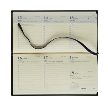 BREPOLS Agenda Breprint Lima Kul. 2024 26.3.0263 schwarz, 1W/2S, 8x17cm