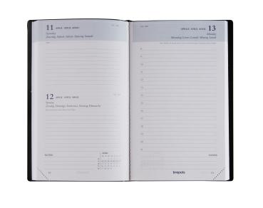 BREPOLS Agenda Breform Seta 2024 26.3.1268 blau, 1T/S, 10x16.5cm