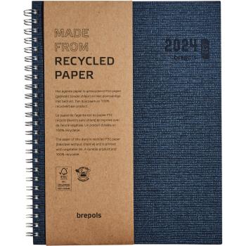 BREPOLS Agenda Ecotiming Kazar 2024 26.3.1464 1W/2S, blau 17.1x22cm