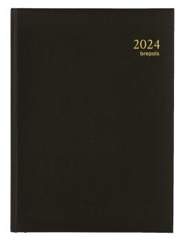 BREPOLS Agenda Euro Lima 2024 412560160 schwarz, 1T/S, 14.8x21cm