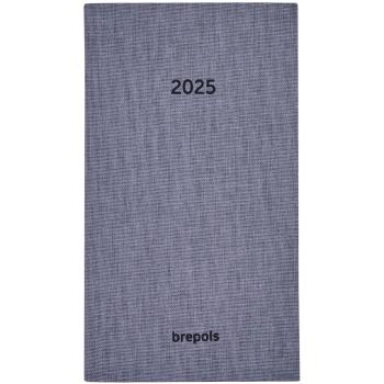 BREPOLS Agenda Notavision Dubl. 2025 75454550260 1W/2S grau ML 9x16cm