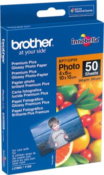 BROTHER Photo Paper glossy 260g A6 BP71-GP50 MFC-6490CW 50 Blatt