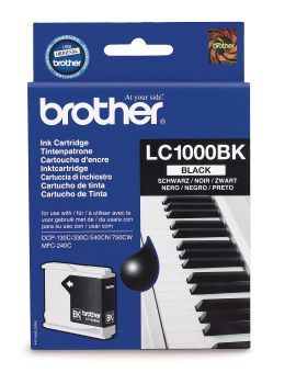 BROTHER Tintenpatrone schwarz LC-1000BK DCP-130C/MFC-240C 500 Seiten