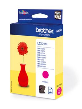 BROTHER Tintenpatrone magenta LC-121M DCP-J132 300 Seiten