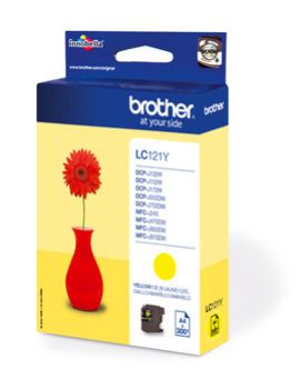 BROTHER Tintenpatrone yellow LC-121Y DCP-J132 300 Seiten