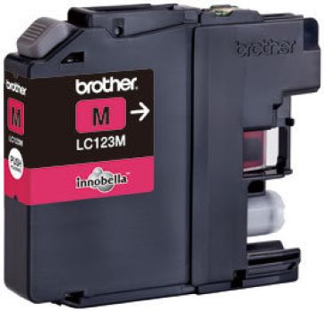 BROTHER Tintenpatrone magenta LC-123M DCP-J411ODW 600 Seiten