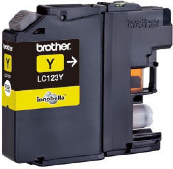 BROTHER Tintenpatrone yellow LC-123Y DCP-J4110DW 600 Seiten