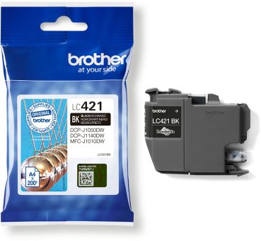 BROTHER Tintenpatrone schwarz LC-421BK DCP-J1050 200 Seiten