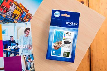 BROTHER Valuepack Tinte CMYBK LC-421VAL DCP-J1050 200 Seiten